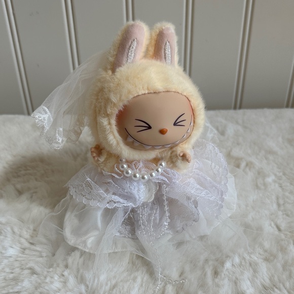 Authentic Have A Seat SiSi Labubu in Wedding Dress